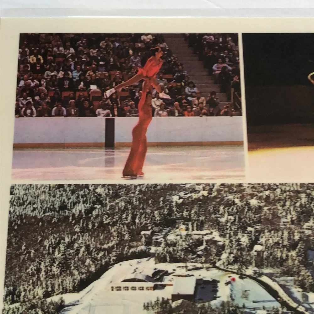 Lake Placid Olympics 1980 Placemat Vintage USA Lake Placid Olympics Souvenir
